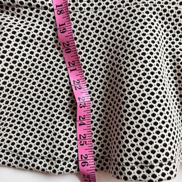 Banana Republic Peplum Top Black and White Polka Dot Cap Sleeve Size 14/XLarge - Picture 7 of 8